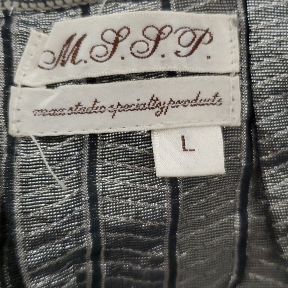 Max Studio Speciality Products Metallic Dress Whimsy Goth - Picture 4 of 4